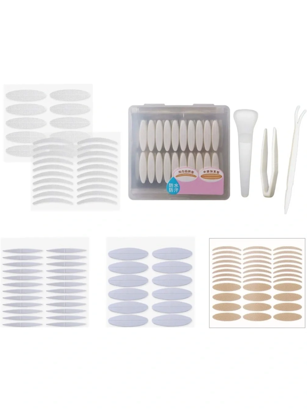 Double Eyelid Tape Lifting Kit with Applicator - 240 Pieces